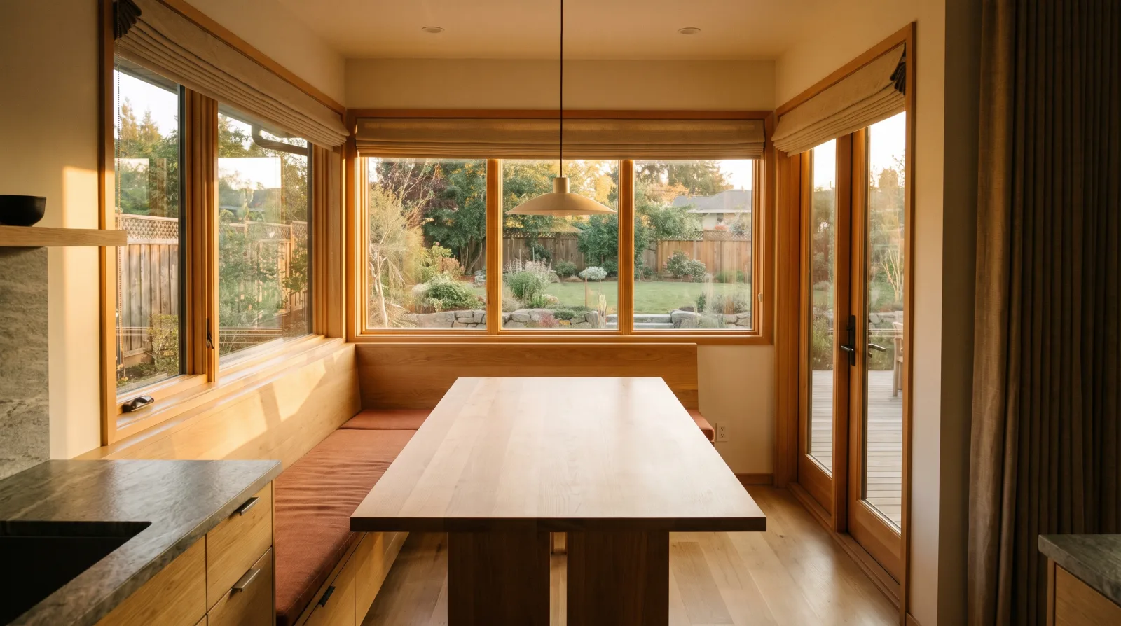 An empty, quiet room set up as a calm planning space for fiduciary paperwork-free discussion